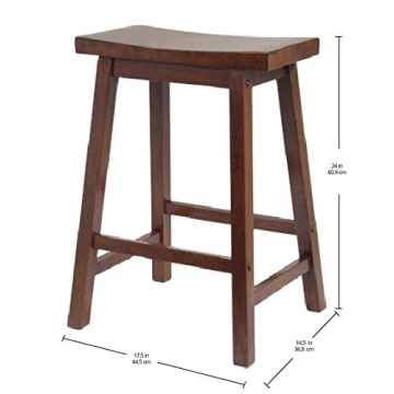 Winsome Satori Counter Stool - Stylish Walnut Finish for Any Room