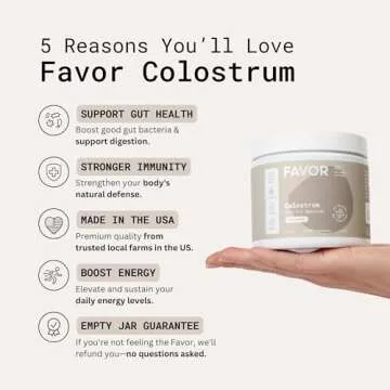 Favor Bovine Colostrum Powder | Liposomal and Whole | Empower Human Health | for Gut Health and Immu...