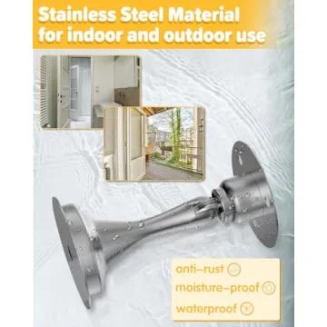 Magnetic Door Stoppers 2 Pack Stainless Steel Heavy Duty