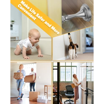 Magnetic Door Stoppers 2 Pack Stainless Steel Heavy Duty