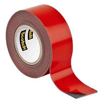 Scotch 4011 Outdoor Mounting Tape - 5 lbs Hold, Strong Adhesive