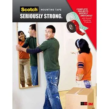 Scotch 4011 Outdoor Mounting Tape - 5 lbs Hold, Strong Adhesive