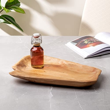 Torre & Tagus Costa Carved Wooden Platter Rustic Display