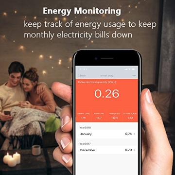 KMC Smart Plug with Energy Monitoring for Home Automation