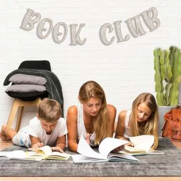 Funmemoir Book Club Decoration Banner, Book Party Decorations Reading Book Party Banner Library Decor for Book Lover School Classroom Home Party Supplies