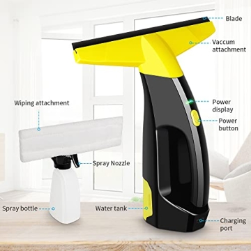 Rechargeable Window Vac for Streak-Free Cleaning