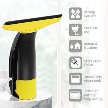Rechargeable Window Vac for Streak-Free Cleaning