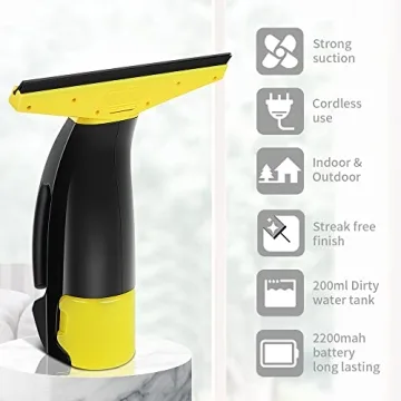 Rechargeable Window Vac for Streak-Free Cleaning