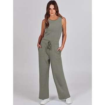 ANRABESS Womens Jumpsuits - Chic Casual Summer Outfit with Pockets