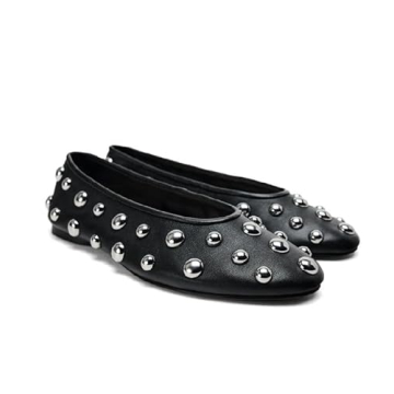 XEYANFYS Stylish Studded Ballet Flats for Women - Comfortable & Versatile