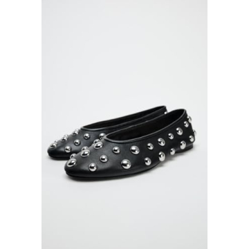 XEYANFYS Stylish Studded Ballet Flats for Women