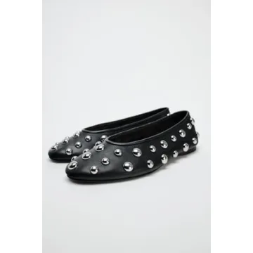 XEYANFYS Stylish Studded Ballet Flats for Women