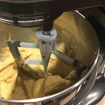 Flex Edge Beater for Kitchen Aid Mixer 6 Quart Bowl-Lift Stand Mixer Bowls, 6 QT Flat Edge Beater with Flexible Silicone Edges Bowl Scraper