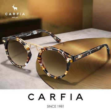 CARFIA Small Face Polarized Sunglasses for Women