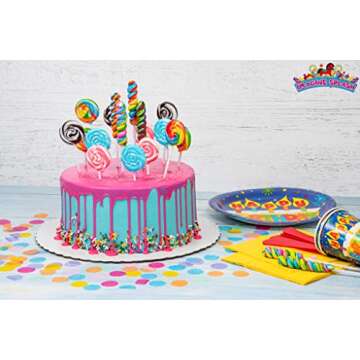 Rainbow Twisty Pops - 16 Pieces - Lollipop Party Favors