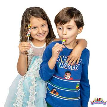 Rainbow Twisty Pops - 16 Pieces - Lollipop Party Favors