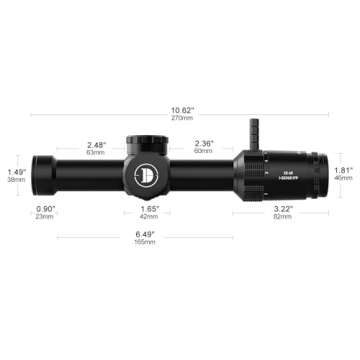 DISCOVERYOPT ED-AR 1-6X24IR LPVO Scope for Precision Shooting