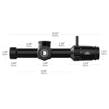 DISCOVERYOPT ED-AR 1-6X24IR LPVO Scope for Precision Shooting