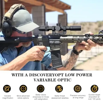 DISCOVERYOPT ED-AR 1-6X24IR LPVO Scope for Precision Shooting