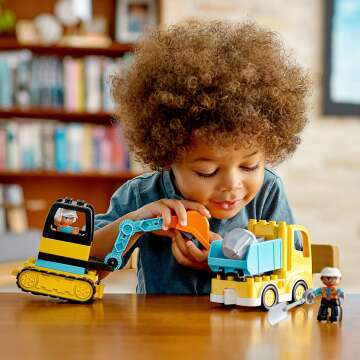 LEGO DUPLO Town Truck & Excavator Set for Toddlers