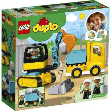 LEGO DUPLO Town Truck & Excavator Set for Toddlers