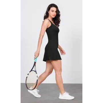 ODODOS Cloud Feeling Tank Dress with Built-in Bra