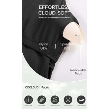 ODODOS Women's Cloud Feeling Tank Dress with Separate Shorts and Built in Bra U Back Mini Tennis Dress, Black, Small