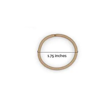 Cyndibands Elastic Hair Ties - Light Blonde - 24 Count, 4mm x 1.75 Inch Diameter Ponytail Holders