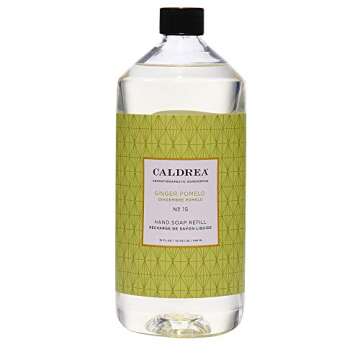 Caldrea Hand Soap Refill, Aloe Vera Gel, Olive Oil and Essential Oils to Cleanse and Condition, Ging...