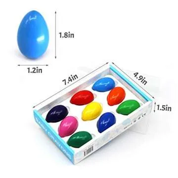 Egg Crayons for Toddlers - Safe & Washable Colors