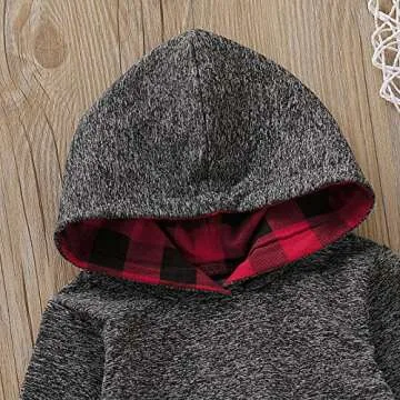Cozy Baby Boy Hoodie and Pants Set for Winter
