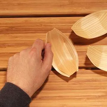 BambooMN Wooden Boat Dishes - Eco-Friendly Dining Solution
