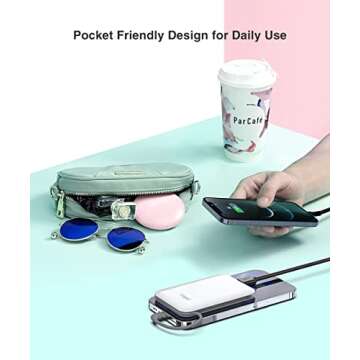 TG90° 4500mah Mini Portable Charger with Built-in Cable, Small Power Bank Portable Cell Phone Charger Compatible with iPhone 13/13 Pro Max/12/12 Pro Max/11/11 Pro Max/X/XS/8/7/6/SE and More