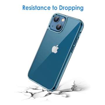 JETech iPhone 13 Mini Case - Shockproof & Clear Bumper