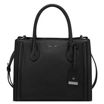 Nine West Aidenne Satchel Black One Size