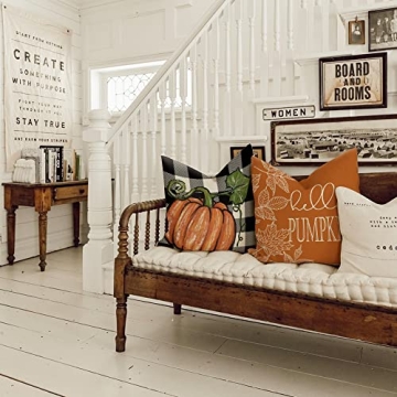 Fall Pillow Covers 16x16 Set of 4 for Stylish Autumn Decor