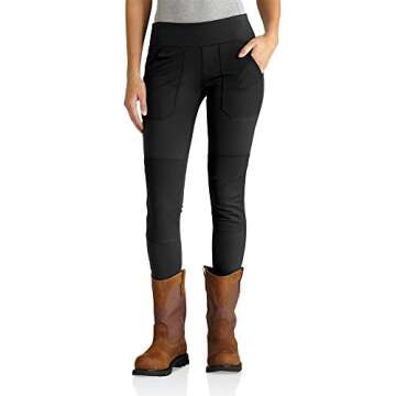 Carhartt Women's Force Stretch Utility Legging, Black, Small