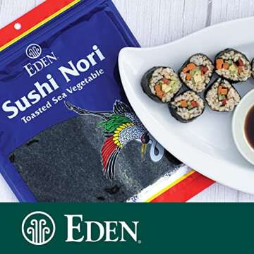 Eden Foods Nori Sushi Toasted 7 Sheets, 0.6 oz