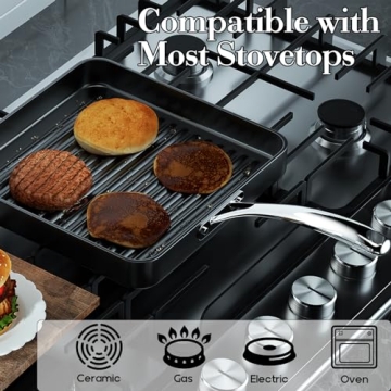 Cooks Standard Nonstick Grill Пан 11x11 Durable Skillet