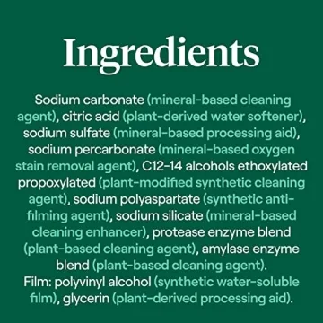 Seventh Generation Free & Clear Dishwasher Detergent Packs 72 Count