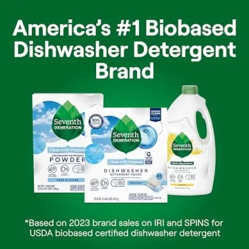 Seventh Generation Free & Clear Dishwasher Detergent Packs 72 Count