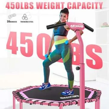 Newan 48" Fitness Trampoline - Silent Rebounder for Adults