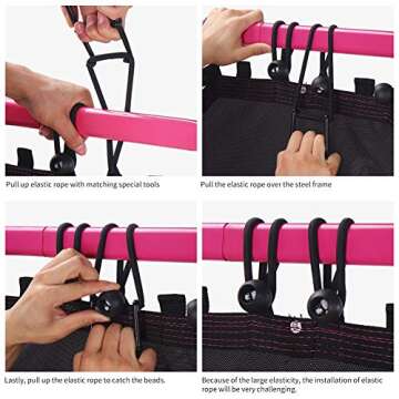 Newan 48" Fitness Trampoline - Silent Rebounder for Adults