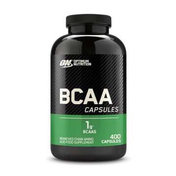 Optimum Nutrition BCAA Capsules - Essential Amino Acids 400 Count