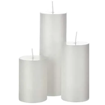 Shihanee Set of 6 Pillar Candles and Glass Cylinder Vases Clear Cylinder Holders for Slim Tall Pillar Candles Wedding Centerpieces(3.4'' x 4.7", 7", 9.8",White)