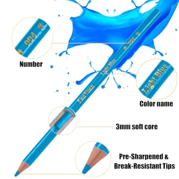 FanVean 50-Color Colored Pencils Set for Creative Fun