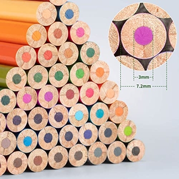 FanVean 50-Color Colored Pencils Set for Creative Fun