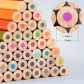 FanVean 50-Color Colored Pencils Set for Creative Fun