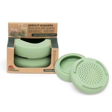 Food Huggers Sprout Huggers | Silicone Sprouting Lids for Growing Nutritious Greens