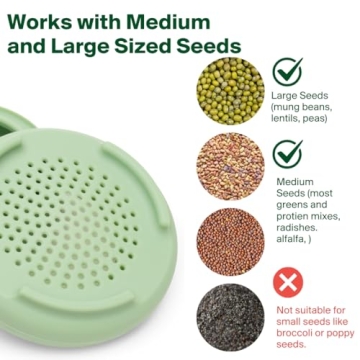 Food Huggers Silicone Sprout Lids for Easy Home Gardening